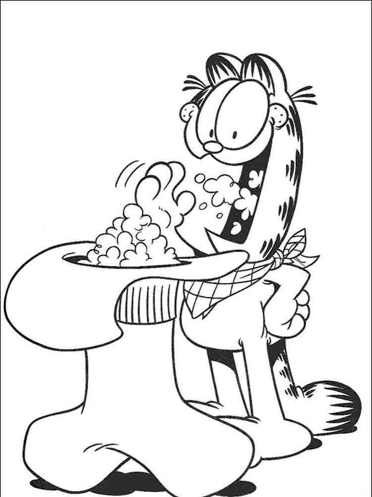 Garfield Coloring Pages Download Print 15 Birthday