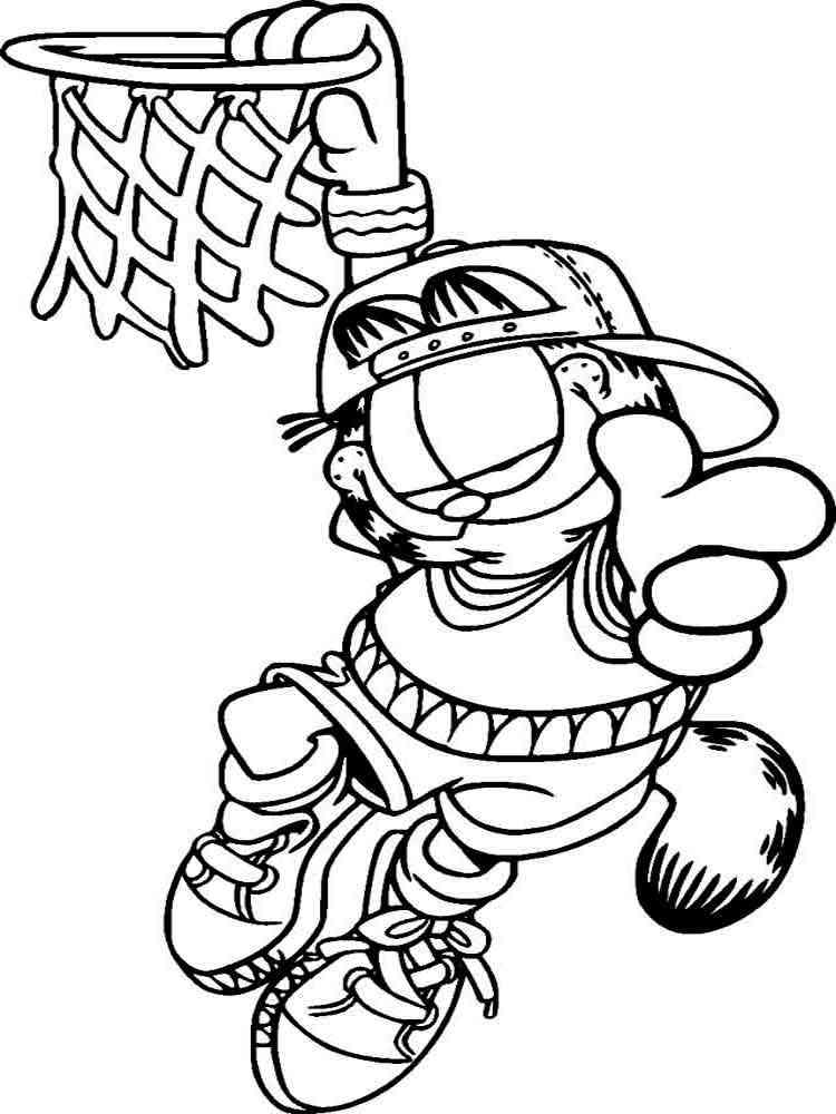 garfield i love you coloring pages - photo #6