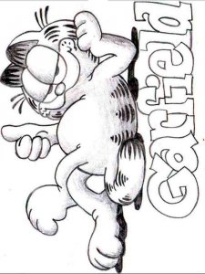 Garfield coloring page 11 - Free printable