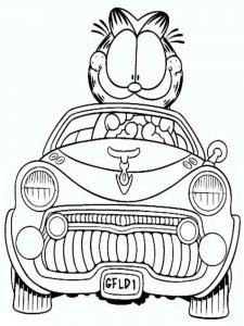 Garfield coloring page 12 - Free printable