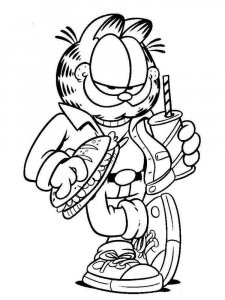 Garfield coloring page 18 - Free printable