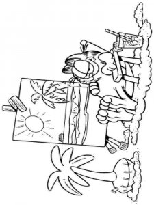 Garfield coloring page 25 - Free printable