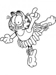 Garfield coloring page 4 - Free printable