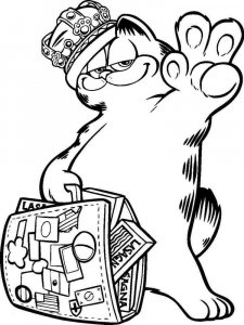 Garfield coloring page 6 - Free printable