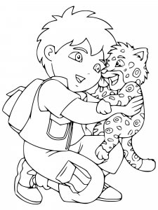Go, Diego, Go coloring page 25 - Free printable