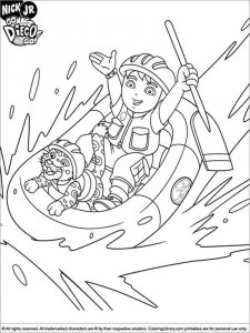 Go, Diego, Go coloring page 1 - Free printable