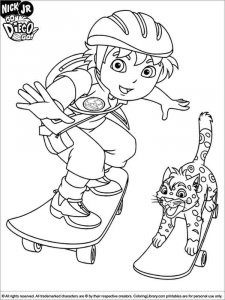 Go, Diego, Go coloring page 12 - Free printable