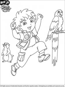Go, Diego, Go coloring page 13 - Free printable