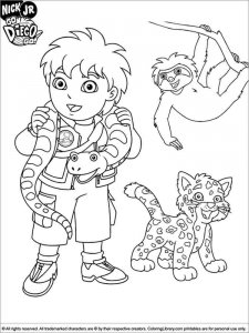 Go, Diego, Go coloring page 15 - Free printable