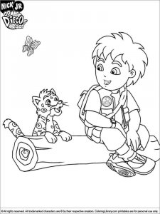 Go, Diego, Go coloring page 16 - Free printable