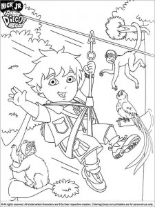 Go, Diego, Go coloring page 17 - Free printable