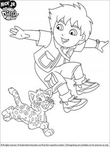 Go, Diego, Go coloring page 18 - Free printable