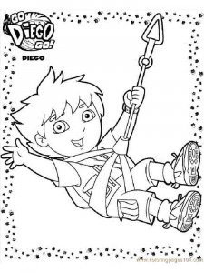 Go, Diego, Go coloring page 20 - Free printable