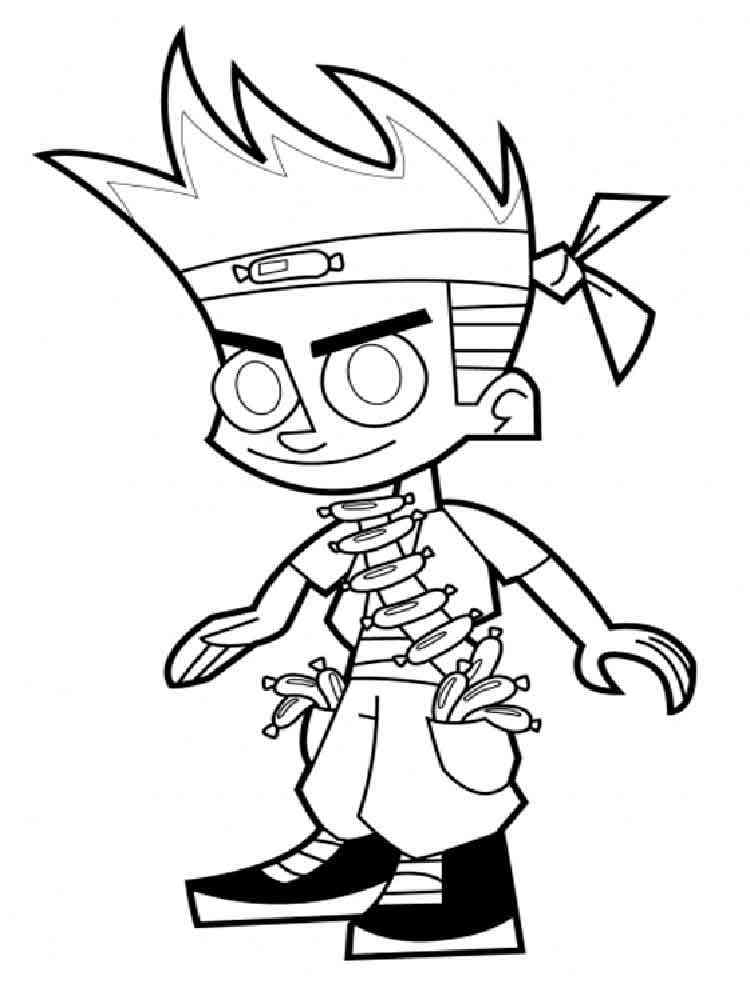johnny test coloring pages from cartoon network - photo #4