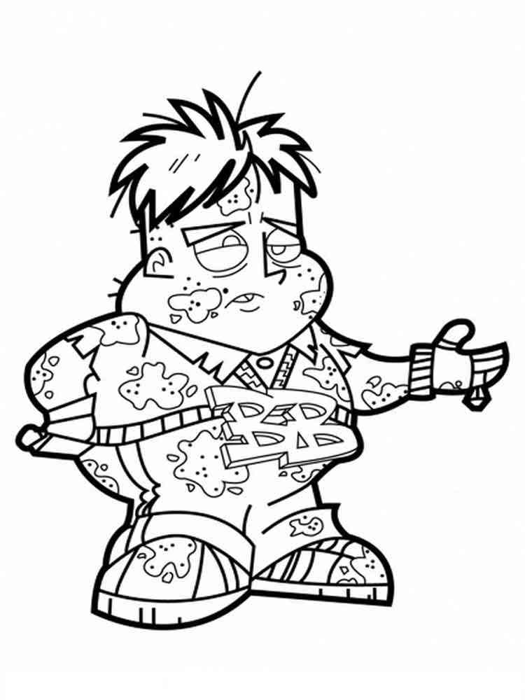 johnny test coloring pages from cartoon network - photo #23