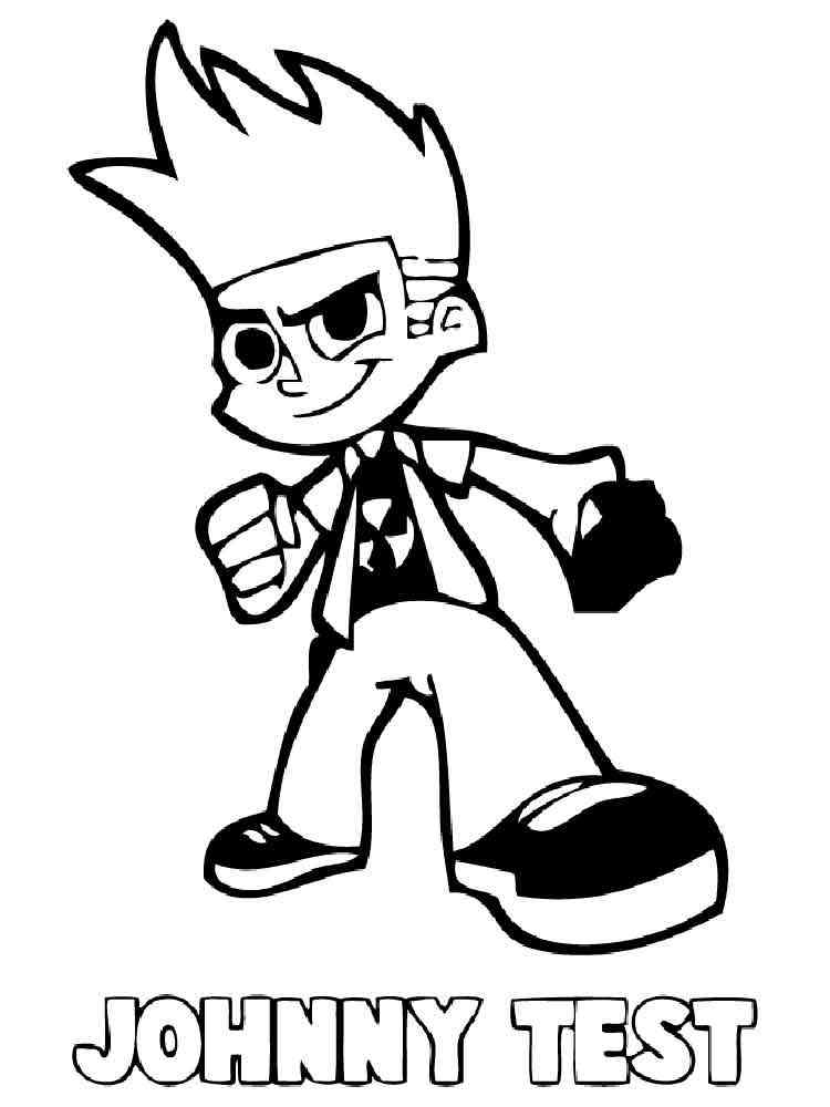 johnny test coloring pages from cartoon network - photo #7