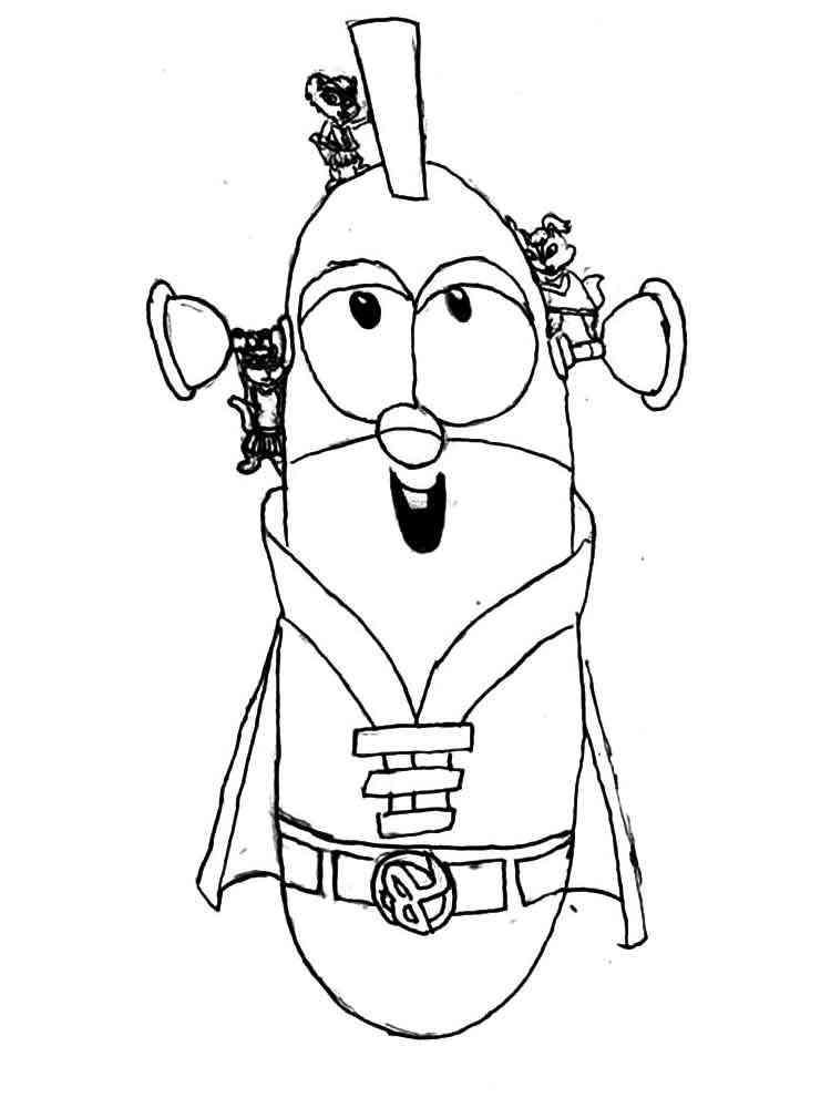 Larry Boy coloring pages Free Printable Larry Boy