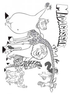 Madagascar coloring page 16 - Free printable