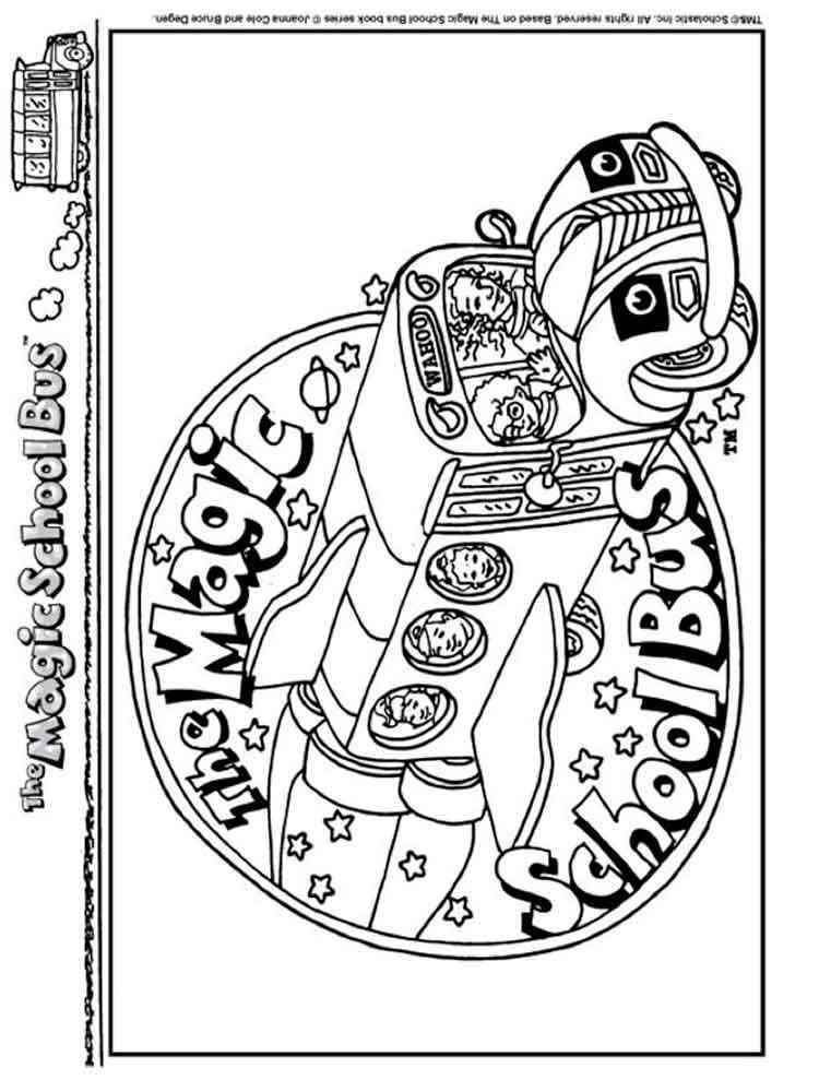 Magic School Bus coloring pages Free Printable Magic