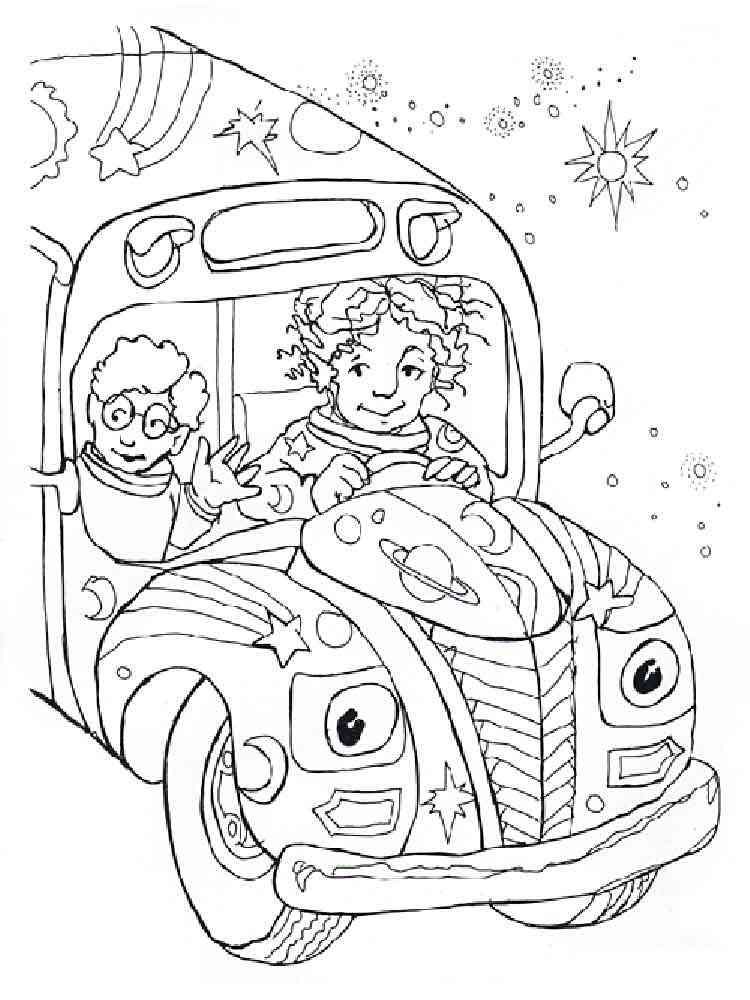 magic school bus coloring pages - photo #21