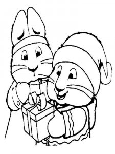 Max and Ruby coloring page 1 - Free printable