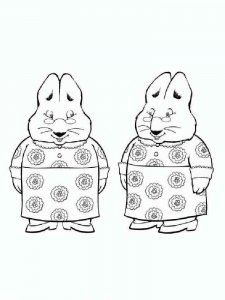 Max and Ruby coloring page 11 - Free printable