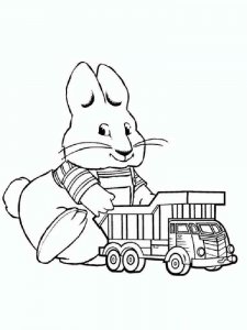 Max and Ruby coloring page 5 - Free printable