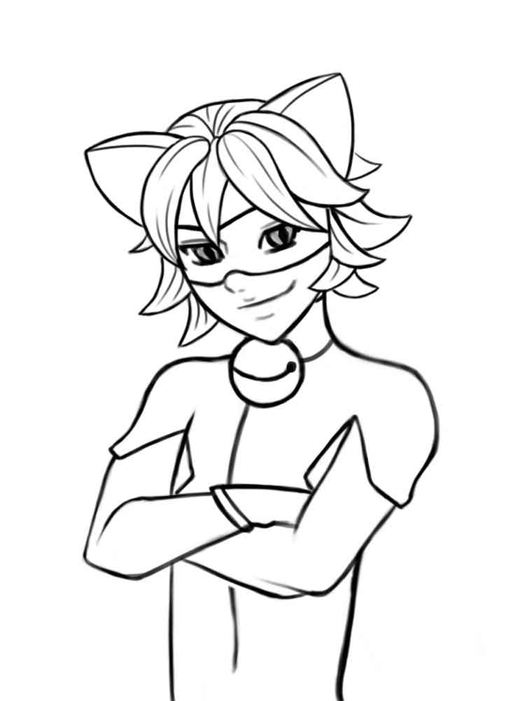 Miraculous Tales Of Ladybug And Cat Noir Coloring Pages Free 