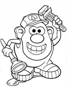 Mr. Potato Head coloring page 10 - Free printable