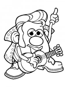 Mr. Potato Head coloring page 14 - Free printable
