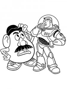 Mr. Potato Head coloring page 17 - Free printable