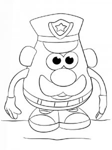 Mr. Potato Head coloring page 19 - Free printable