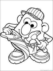 Mr. Potato Head coloring page 5 - Free printable