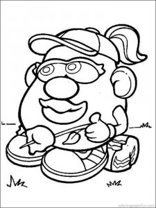 Mr. Potato Head coloring page 6 - Free printable