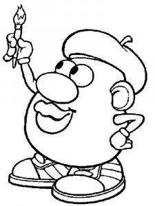 Mr. Potato Head coloring page 9 - Free printable
