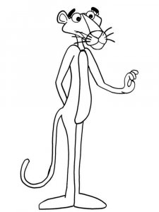The Pink Panther coloring page 11 - Free printable