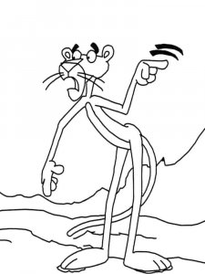 The Pink Panther coloring page 12 - Free printable