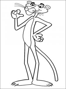 The Pink Panther coloring page 18 - Free printable