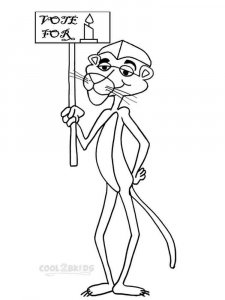 The Pink Panther coloring page 4 - Free printable