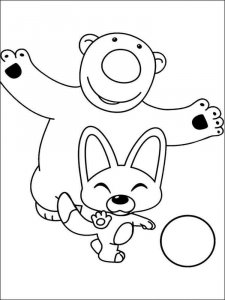 Pororo the Little Penguin coloring page 4 - Free printable