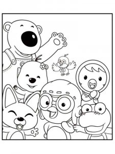 Pororo the Little Penguin coloring page 8 - Free printable