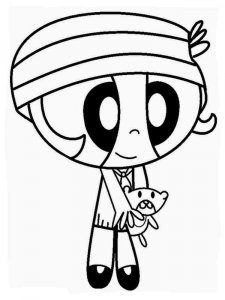 Powerpuff buttercup coloring page 10 - Free printable