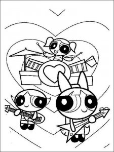 Powerpuff buttercup coloring page 14 - Free printable