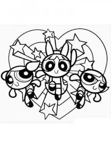 Powerpuff buttercup coloring page 2 - Free printable