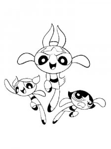 Powerpuff buttercup coloring page 21 - Free printable