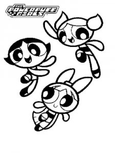 Powerpuff buttercup coloring page 6 - Free printable