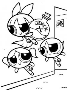 Powerpuff buttercup coloring page 8 - Free printable