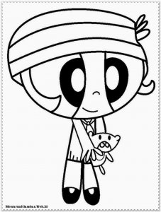 Powerpuff buttercup coloring page 9 - Free printable