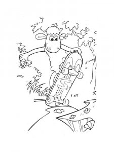 Shaun the Sheep coloring page 22 - Free printable