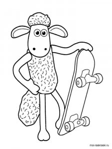 Shaun the Sheep coloring page 7 - Free printable